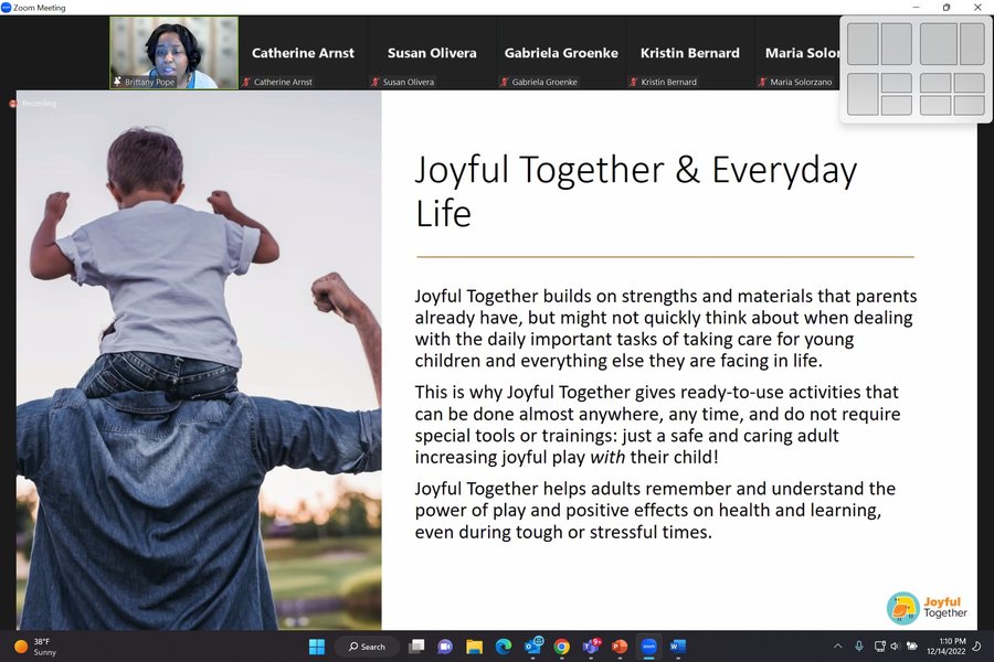 Brittany Pope, M.S., shares about OhioGuidestone's program Joyful Together.